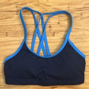 Navy Blue Patagonia Cross Back Sports Bra Size M
